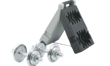Činkový set v kufríku 2x10kg - chróm Spartan