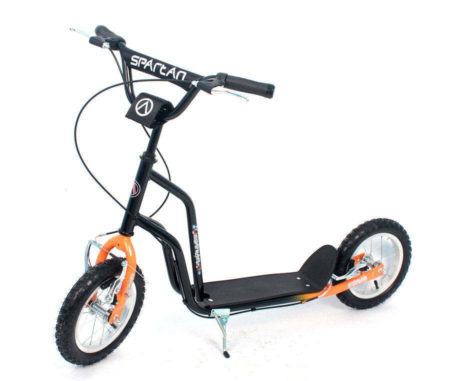 Kolobežka SPARTAN PREMIUM čierno-oranžová