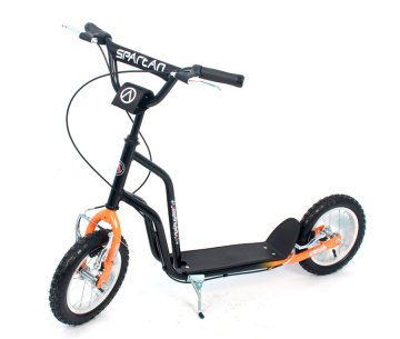 Kolobežka SPARTAN PREMIUM čierno-oranžová