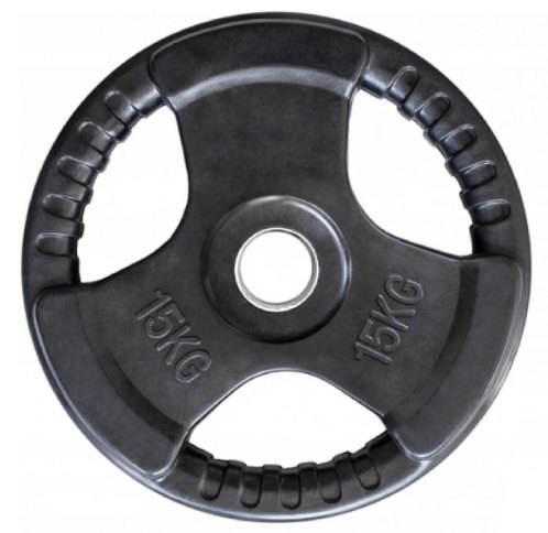 Pogumovaný olympijský kotúč SPARTAN TRI GRIP 15 kg