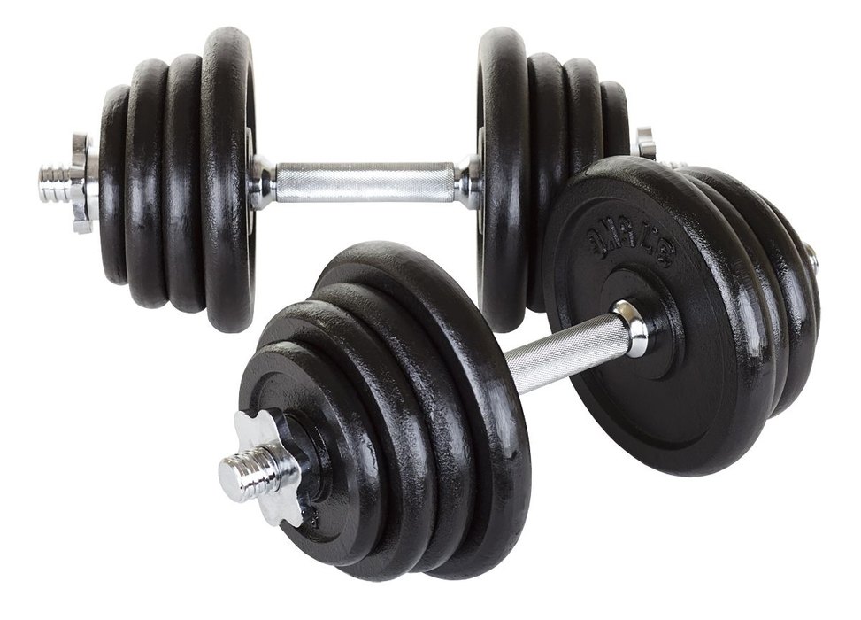Nakladací jednoručný činkový set Spartan 2x15kg - oceľový