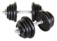 Nakladací jednoručný činkový set Spartan 2x15kg - oceľový