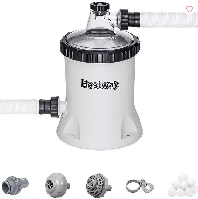 Bestway 58870 Bazénové filtračné čerpadlo 5678 l/h + Polysphere filtračné guľôčky v cene