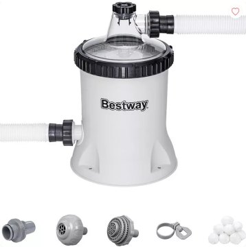 Bestway 58870 Bazénové filtračné čerpadlo 5678 l/h + Polysphere filtračné guľôčky v cene