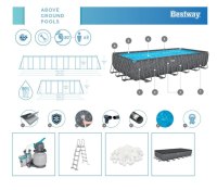 Bazén Frame Pool ALL YEAR APX 365 732x366 cm Pump Redder Bestway 561KG
