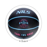 Basketbalová lopta NILS NPK271 Buzzer 7 čierna