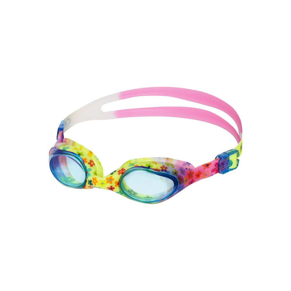 Plavecké okuliare NILS Aqua NQG170FAF Junior modré/kvetinové