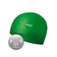 Silikónová čiapka NILS Aqua NQC Dots zelená