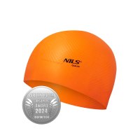 Silikónová čiapka NILS Aqua NQC Dots oranžová