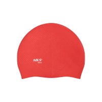 Silikónová čiapka NILS Aqua NQC Dots červená