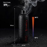 Tritanová fľaša na pitie NILS Camp NCD61 1000 ml čierna