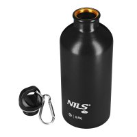 Nerezová turistická fľaša NILS Camp NC3801 čierna 500 ml
