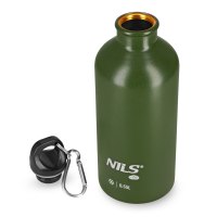 Nerezová turistická fľaša NILS Camp NC3801 zelená 500 ml