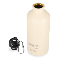 Nerezová turistická fľaša NILS Camp NC3801 béžová 500 ml