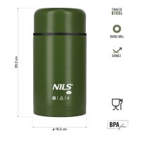 Termoska na jedlo NILS Camp NC3802 zelená 1000 ml