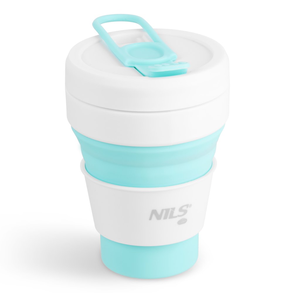 Skladací silikónový hrnček NILS Camp NC4103 355ml mätový