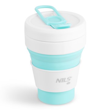 Skladací silikónový hrnček NILS Camp NC4103 355ml mätový