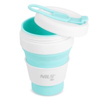 Skladací silikónový hrnček NILS Camp NC4103 355ml mätový