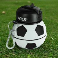 Skladacia silikónová fľaša NILS Camp NC4104 550ml futbal