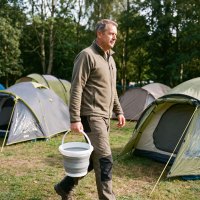 Skladací vedierko NILS Camp NC1783 modré 5 l