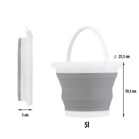 Skladací vedierko NILS Camp NC1783 modré 5 l