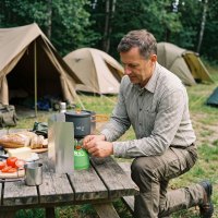 Skladacie závetrie pre kempingový varič NILS Camp NC1745