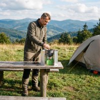 Skladacie závetrie pre kempingový varič NILS Camp NC1745
