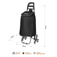Nákupná taška na kolieskach NILS Camp NC17206 40L čierna