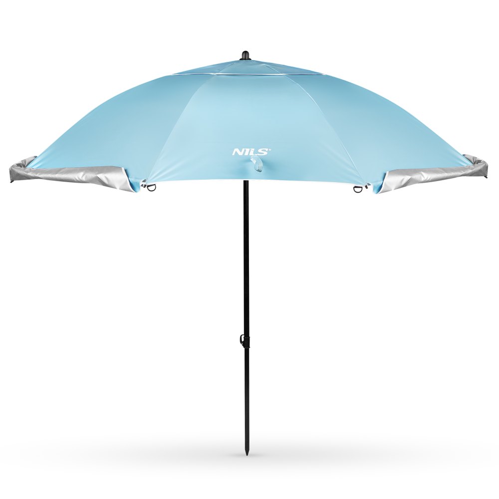 Plážový slnečník / paraván NILS Camp NC17114 240 cm modrý