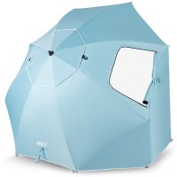 Plážový slnečník / paraván NILS Camp NC17114 240 cm modrý