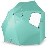 Plážový slnečník / paraván NILS Camp NC17114 240 cm zelený