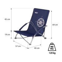 Plážové kreslo NILS NC3035 navy
