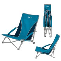 Plážové kreslo NILS NC3035 modro-sivé