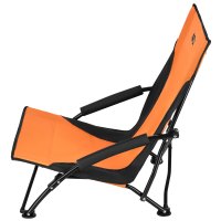 Plážové kreslo NILS NC3035 oranžovo-čierne