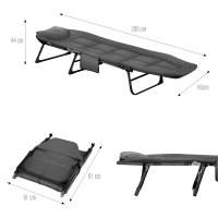 Skladacia kempingová posteľ NILS Camp NC2720 200 cm