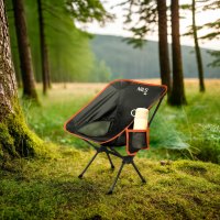 Ultraľahké skladacie kreslo NILS Camp NC3320 čierne