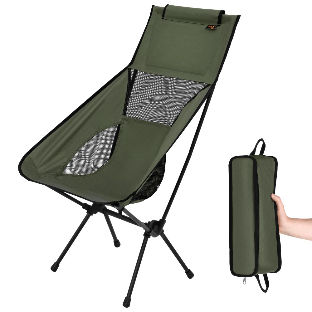 Ultraľahké skladacie kreslo NILS Camp NC3321 khaki