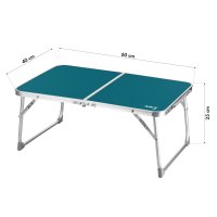 Skladací kempingový stôl NILS Camp NC3402 60x40x25 cm modrý