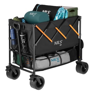 Kempingový vozík NILS Camp NC2607 XXL 160L čierno-oranžový