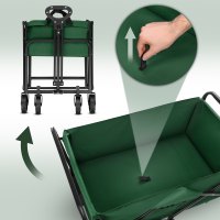 Skladací kempingový vozík NILS Camp NC4306 zelený