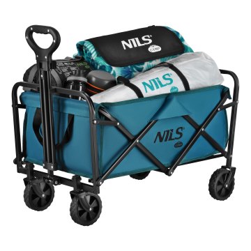 Skladací kempingový vozík NILS Camp NC4306 tyrkysový