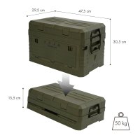 Skladací box s vekom NILS Camp NCB4003 42L zelený