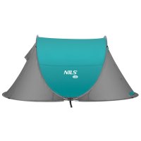 Samorozkladací plážový stan NILS Camp NC3743 tyrkysový