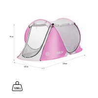 Plážový stan NILS Camp NC3043 ružový