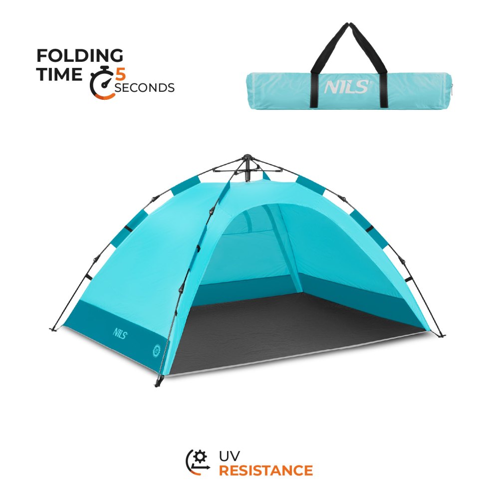 Pop-up plážový stan NILS NC4802 modrý