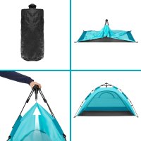 Pop-up plážový stan NILS NC4802 modrý