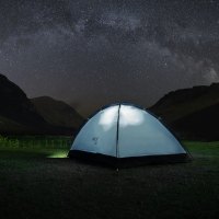 Turistický stan NILS Camp NC6033 Nightfall sivý/modrý