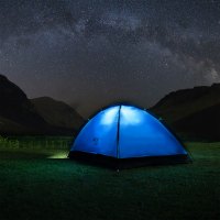 Turistický stan NILS Camp NC6033 Nightfall modrý/svetlo sivý