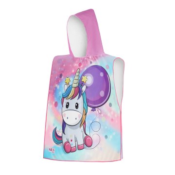 Uterák - pončo z mikrovlákna NILS aqua NAR20 Unicorn