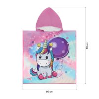 Uterák - pončo z mikrovlákna NILS aqua NAR20 Unicorn